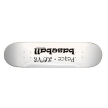 FriedensLiebe-Baseball Personalisiertes Skateboard