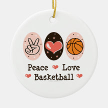 FriedensLiebe-Basketball-Verzierung Ornamente