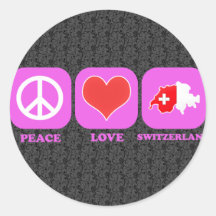 FriedensLiebe die Schweiz Sticker