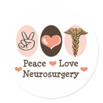 FriedensLiebe-Neurochirurgie-Aufkleber