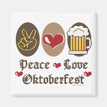 FriedensLiebe Oktoberfest Magnet Kühlschrankmagnete
