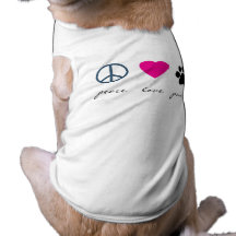 FriedensLiebe-Tatzen Hundetshirt
