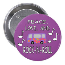 FriedensLiebe und Rock'n'Roll-Bus Button