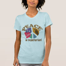 FriedensLiebe und -vegetarier Tshirt