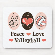 FriedensLiebe-Volleyball Mousepad