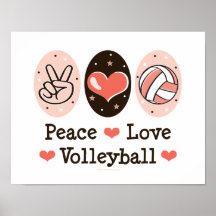 FriedensLiebe-Volleyball-Plakat