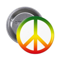 Friedenssymbol Rasta Buttons