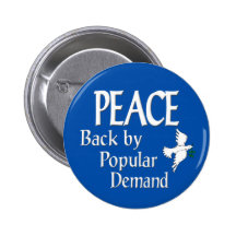 Friedenstaubenknopf Button