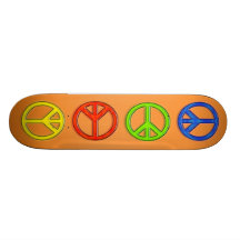 FRIEDENSzeichen-SKATEBOARD Individuelle Skatedecks