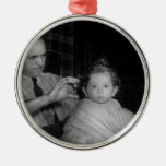 Friseur - erster Haarschnitt Weihnachtsornament