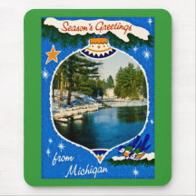 Frohe Festtage von Michigan Mauspad