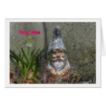 Frohe Ostern Karte mit Zwerg
