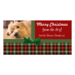 "Frohe Weihnachten vom Hund! " Photo Grußkarte