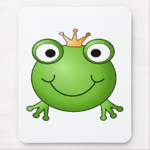 Frosch-Prinz. Glücklicher Frosch Mousepads