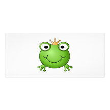 Frosch-Prinz. Glücklicher Frosch Individuelle Werbekarte