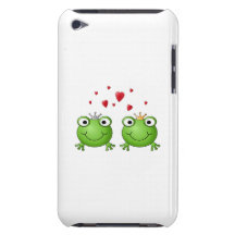 Frosch-Prinz und Frosch-Prinzessin, mit Herzen Barely There iPod Case