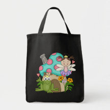 Froschfeenhafte Toadstool-Haus-T-Shirts und Gesche Tasche