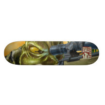 Froschmann-Scharfschütze-Plattform Bedruckte Skateboarddecks