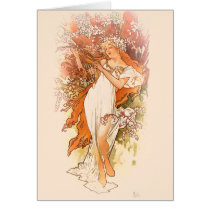 Frühling - Kunst Nouveau Alphonse Mucha