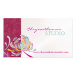 Fuchsia et cartes de visite impertinents blancs de cartes de visite personnelles