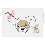 Furet mignon dans le costume de lapin de Pâques Cartes De Vœux