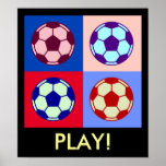 Fußball-Fußball-Kunst Plakatdrucke
