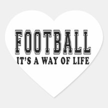 Fußball ist es Lebensart Aufkleber