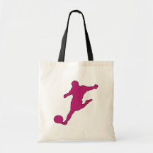 Fußball-Silhouette Tragetasche