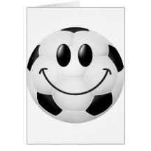 Fußball-smiley-Gesicht Grußkarte