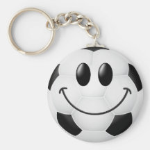 Fußball-smiley-Gesicht Schlüsselanhänger