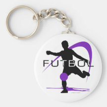 Futbol - lila - Jungen Schlüsselbänder