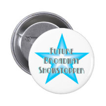 Futur bouton (bleu) de numéro sensationnel de Broa Badges Avec Agrafe