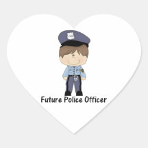 futur policier (garçon) autocollants
