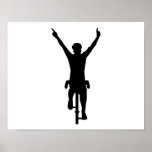 Gagnant de cycliste posters