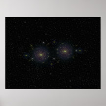 Galaxie jumelle posters