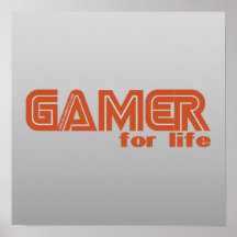 Gamer pendant la vie affiche