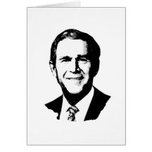 Gang Georges W Bush Grußkarte