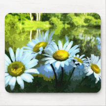 Gänseblümchen in dem Teich Mauspad