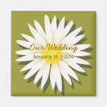 Gänseblümchen Save the Date, das Mitteilung 2 Wedd Kühlschrankmagnet