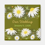 Gänseblümchen Save the Date, das Mitteilung 5 Wedd Kühlschrankmagnet
