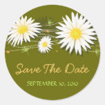 Gänseblümchen Save the Date, das Mitteilung Weddin Aufkleber