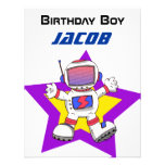 Garçon d'anniversaire d'astronaute invitations