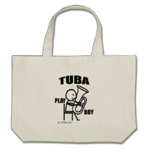 Garçon de jeu de tuba sac