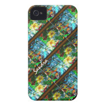 Garden tiles iPhone 4 Case-Mate cases