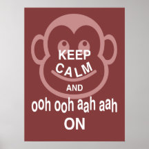 Gardez le calme et oh ! oh ! Aah Aah sur l'affiche