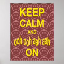 Gardez le calme et oh ! oh ! Aah Aah sur l'affiche
