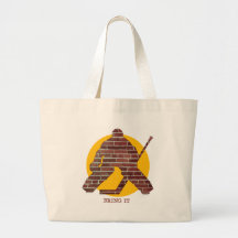 Gardien de but de mur de briques sac