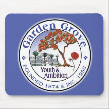 Garten-Waldungs-Stadt-Siegel-Mausunterlage Mousepad