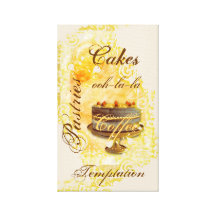 Gâteau au café français de boulangerie de Patisser Impressions Sur Toile