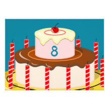 Gâteau d'anniversaire faire-parts